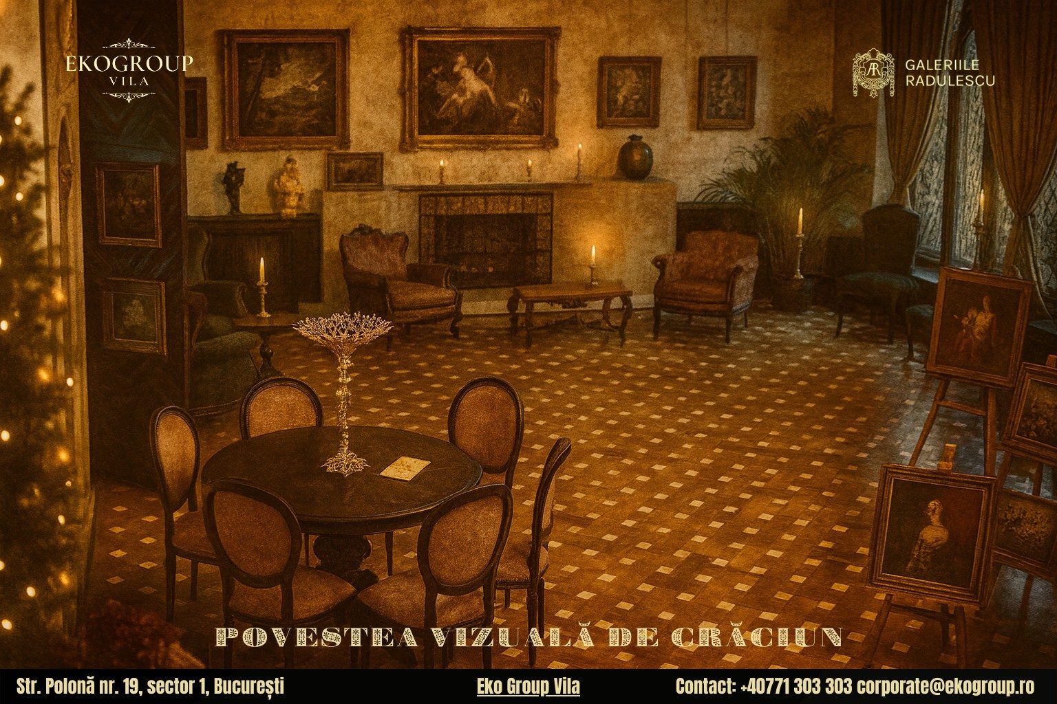 Povestea Crăciunului în anii ’30 la Eko Group Vila: o călătorie prin artă și istorie